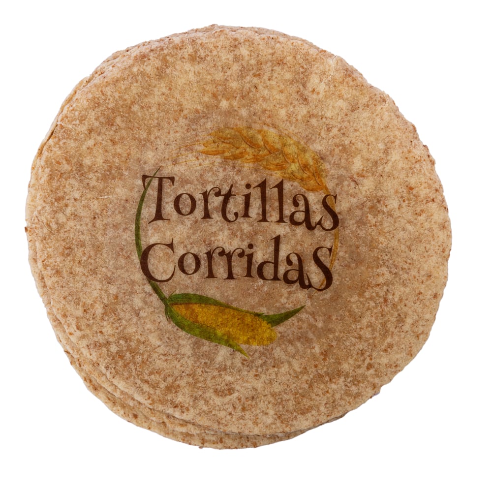 Tortilla de harina de trigo Integral - 12cm - Tortillas Corridas