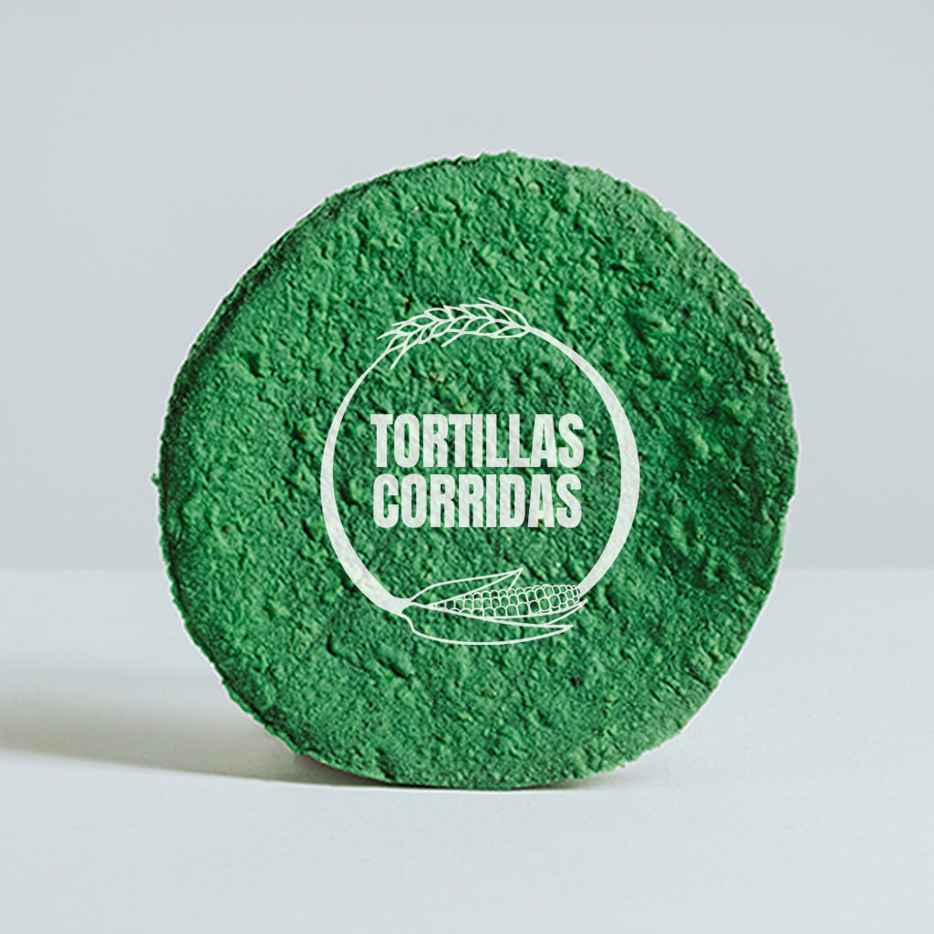Tortillas de Harina de Trigo Verdes - 20 cm 