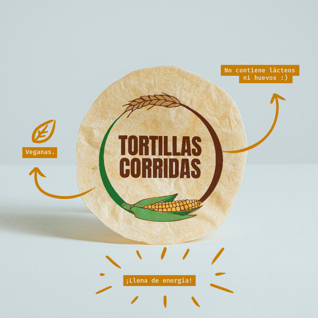 Tortilla de harina de trigo - 16cm beneficios