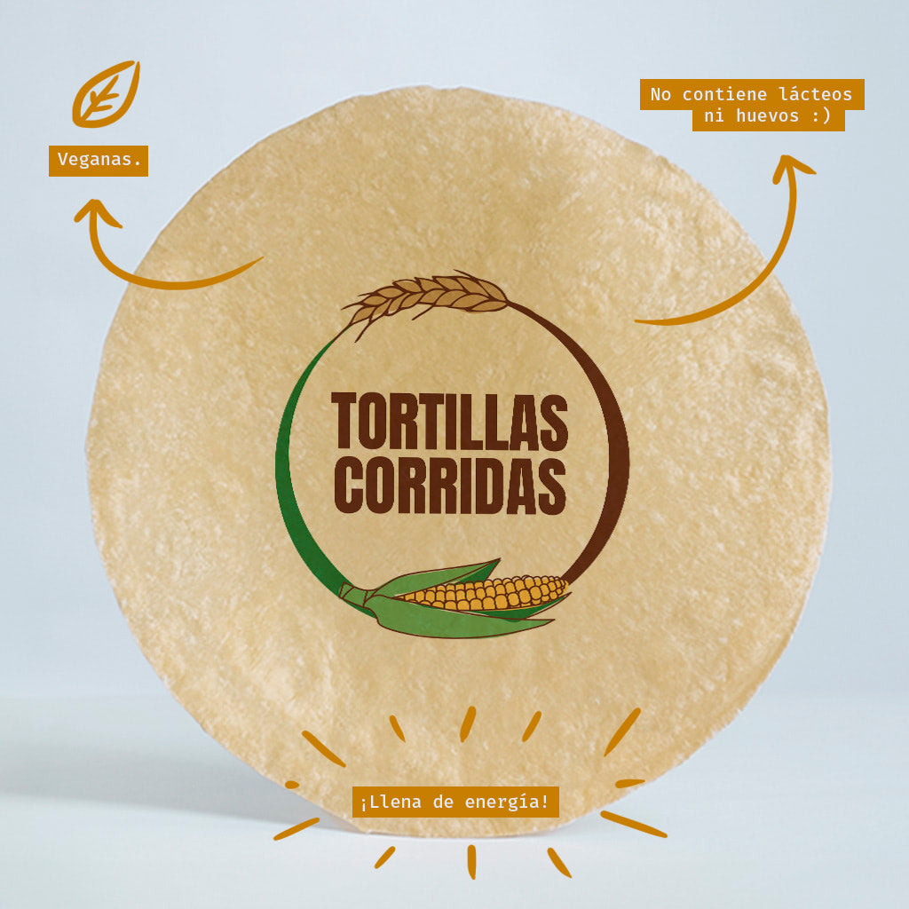 Tortilla de harina de trigo - 22cm Beneficios