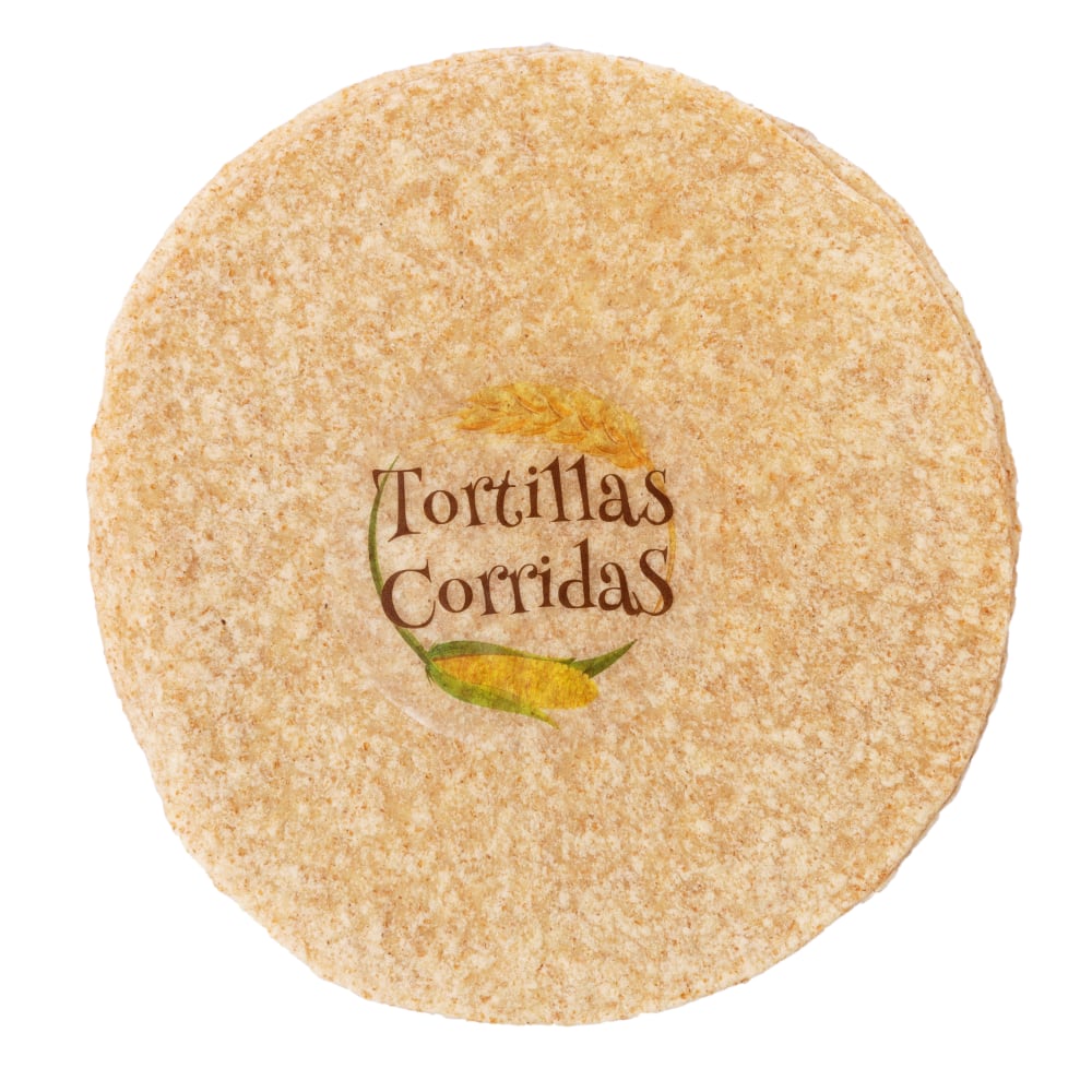 Tortilla de harina de trigo Integral - 28cm - Tortillas Corridas