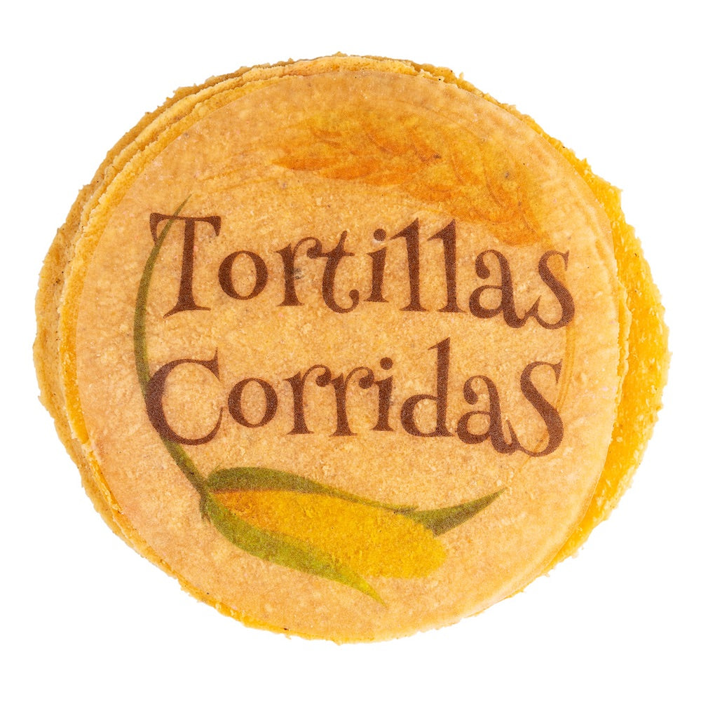 Tortilla de Maíz para Tacos con Zanahoria - 13 cm - Tortillas Corridas
